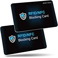 RFID de Blocker Bloqueo [2 Piezas]-Befekt Gears RFID Tarjeta de Protección- Protectores de Tarjetas de Crédito - Ofrezca…